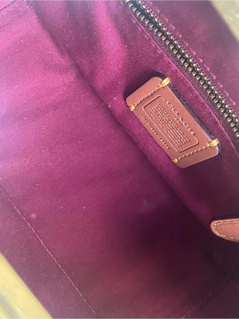 Coach 1941 Kiss-lock Dreamer 21 Cream and Brown Signature Frame Satchel